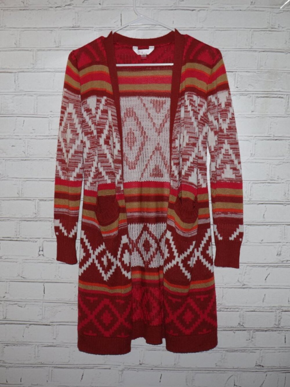❤️🧡🤍 No Boundaries Women’s Long Knit Cardigan · Size Small